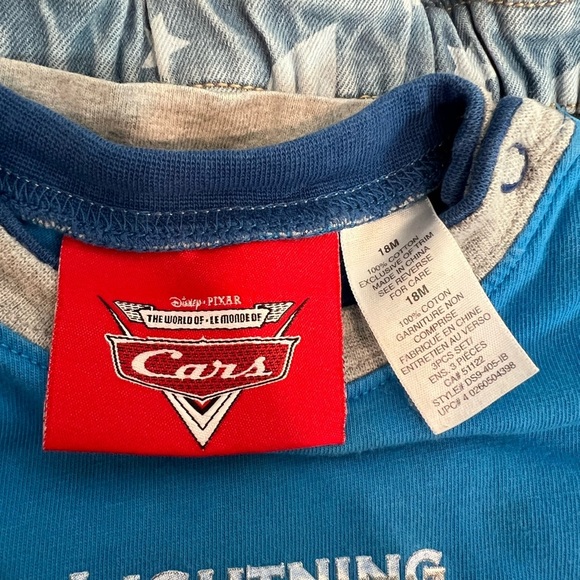 Disney Cars Lightning McQueen Blue T-Shirt 18M Baby Boy - Picture 4 of 6